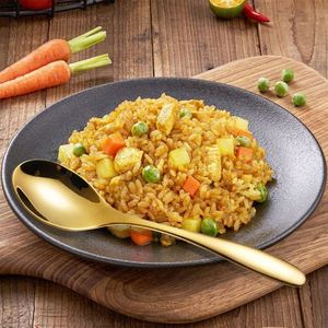 Cuillère à soupe personnalisée avec logo, en acier inoxydable doré ou argenté, pour table, cuillère à dîner, cuillère à dessert, ensemble d'argenterie - Product Image 5