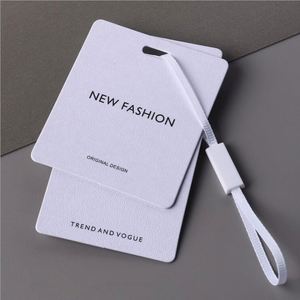 ป้ายเสื้อผ้าสั่งทำสีตามแบบ OEM ขายส่ง ป้ายแขวนเสื้อผ้าหรูหราเป็นมิตรกับสิ่งแวดล้อม - Product Image 2