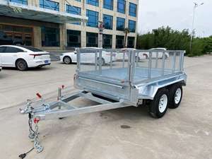 <span class=keywords><strong>Camion</strong></span> à <span class=keywords><strong>benne</strong></span> basculante à double essieu galvanisé à chaud de petite taille 10* 5 pieds Remorque de chantier Remorques utilitaires et utilitaires - Product Image 6