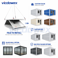 Casa Contenedor Plegable Prefabricada Tipo Z, Resistente a Terremotos, para Oficinas, Campamentos de Trabajadores, Almacenes, Alojamiento Temporal