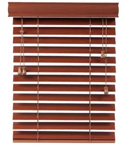 Bằng gỗ tùy chỉnh mù cho cửa sổ dây-ít Màu Đỏ tuyết tùng Basswood Venetian rèm - Product Image 5