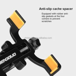 Four Claw <b>Bracket</b> Easy Installation Safe <b>Bracket</b> Outdoor Sports Aluminum Alloy Mobile Phone Holder Non-slip Grip Cozy Convenient - Product Image 5