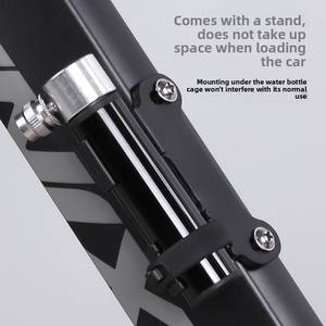 Pompe manuelle mini en aluminium en gros pour VTT et vélos de route, portable, compatible valves Schrader/Presta, 120 PSI, pour ballons de basketball - Product Image 5