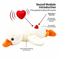 Peluches personnalisées, peluche canard parlant, fabricant de peluches personnalisées, animaux en peluche, jouets pour parents et enfants, peluches en polyester, OEM CE