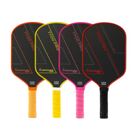 Raquette de pickleball professionnelle 2026 en fibre de carbone nid d'abeille bicolore T700, personnalisable, haute qualité, portable, approuvée USAPA