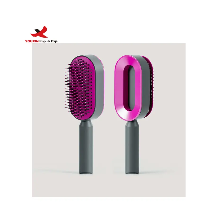 FENGFLY 핫 잘 팔리는 Self 청소 Hair Brush Great 대 한 Women in 미용 Brush