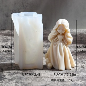 KK1026 Handmade 3D Girl <strong>Doll</strong> Silicone <strong>Mold</strong> for Aromatherapy Candle Cake Tools-Plaster Aromatherapy Candle <strong>Mold</strong> - Product Image 5