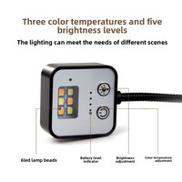 Lampe de bureau LED portable rechargeable à bras flexible, protection oculaire, avec pince de fixation pour livre, nouvelle collection, directement de l'usine, pour l'export.