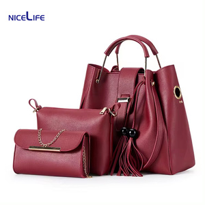 Conjunto de bolso de cuero para mujer, bolsos de hombro, bolsos cruzados, bolsos de mensajero, Bolsa femenina, Bolsos Muje - Product Image 3