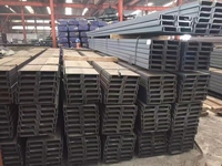 Profilés en acier laminé à chaud Q235/Q345/SS400, section en U/C, poutres en U galvanisées SS400 de 6m à 12m