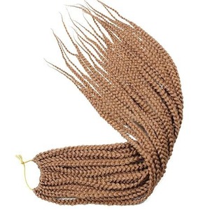 Extensiones de Cabello Sintético para <span class=keywords><strong>Trenzas</strong></span> de Tres Hilos, <span class=keywords><strong>Trenzas</strong></span> Box Braids de 10-30 Pulgadas para Mujeres Afroamericanas - Product Image 2