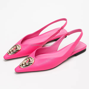2201 da donna Comfort sandali <span class=keywords><strong>con</strong></span> slingback per scarpe basse da donna a punta <span class=keywords><strong>con</strong></span> <span class=keywords><strong>fibbia</strong></span> in metallo autunno <span class=keywords><strong>mocassini</strong></span> piatti Slip-On - Product Image 4