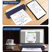 Impresora de Papel A4 sin Tinta A403, Mini Impresora Térmica Portátil para Tatuajes, Máquina de Impresión de Fotos Inalámbrica para Usuarios de Android e IOS
