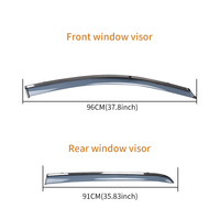 Accessoires de pièces automobiles Pare-vent Pare-soleil et pluie Protection de fenêtre Déflecteur de vent Visière de fenêtre pour PEUGEOT 308S 2015-