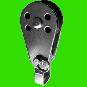 Polea de acero inoxidable de 25 mm de diámetro con rodamiento para almacenamiento de cuerda de kayak y protección contra el desgaste - Product Image 3