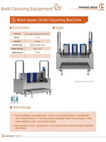 Machine de lavage automatique de bottes et de nettoyage de semelles SUS304 pour l'hygiène industrielle des usines alimentaires et des abattoirs