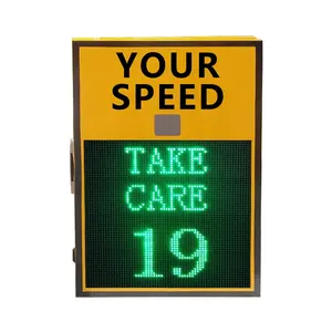 Radar Speed Signs With Solar Panel Radar Speed Detection System LED Speed Limit Digital Sign Road Safety Traffic Signs