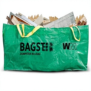 <span class=keywords><strong>BAGSTER</strong></span> 3CUYD Conteneur à déchets en polypropylène durable en forme de <span class=keywords><strong>sac</strong></span>, capacité de 3 300 lb, vert - Product Image 1