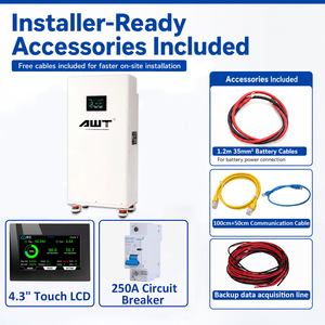 Batterie solaire hors réseau 16 kWh en stock UE JK V19 BMS 51.2V MB31 314Ah 8000 cycles, batterie de stockage d'énergie domestique avec roues - Product Image 4