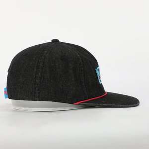 Casquette Snapback Unisexe en Jean à 5 Panneaux, Réglable, Non Structurée, à Visière Plate, avec Cordon, de Haute Qualité, en Tissu Courant, pour Usage Extérieur Estival, Vente en Gros - Product Image 4
