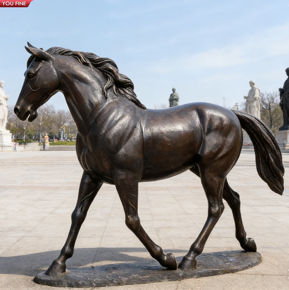 YOUFINE ブロンズ製歩行馬像 屋外アート彫刻 プラザ用| Alibaba.com