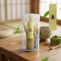 Fouet à Matcha Traditionnel Japonais Fait Main en Bambou Naturel à 100 Dents, Prix d'Usine, Vente en Gros