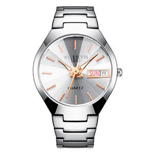 Montre de couple WLISTH, mode simple, étanche, cadeau pour <span class=keywords><strong>mari</strong></span> et femme, bracelet en acier, montres pour amoureux, cadeau de la Saint-Valentin - Product Image 5