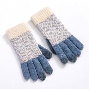Guantes de Invierno para Mujer, Otoño-Invierno, con Forro Polar Grueso, Cálidos, Estilo Coreano, con Dedos Descubiertos y Logotipo - Product Image 2