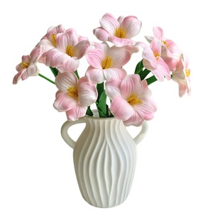 Bouquet de tulipes artificielles Qingyu Chronicle QYJ160, décoration d'intérieur, ornement de table pour salon - Product Image 5