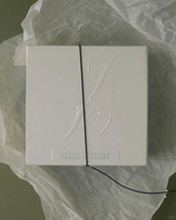 Boîte à double insert en carton blanc sur mesure à prix super bas ; Boîte à café en papier avec boucle à œillet