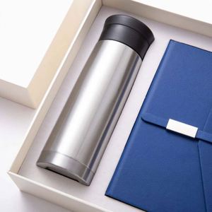 Business Gift Portable Insulated Thermos Mug Notebook Set <b>A5</b> <b>Notepad</b> Big Belly Cup Three-Piece Customizable Screen Printed - Product Image 3