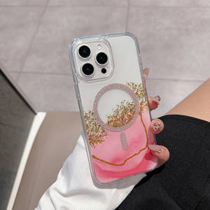 เคสแม่เหล็กแบบแข็งสุดหรูสำหรับ iPhone 17 16 14 15 13 12 11 <span class=keywords><strong>Pro</strong></span> กากเพชรเคสชาร์จโทรศัพท์มือถือแบบไร้สาย - Product Image 1