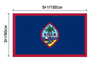 Bandera del Territorio <span class=keywords><strong>de</strong></span> Guam <span class=keywords><strong>de</strong></span> Alta Calidad, 100% Poliéster, 3x5 pies, Marca WAYNES, Impresión Digital, Suave, en Stock - Product Image 3