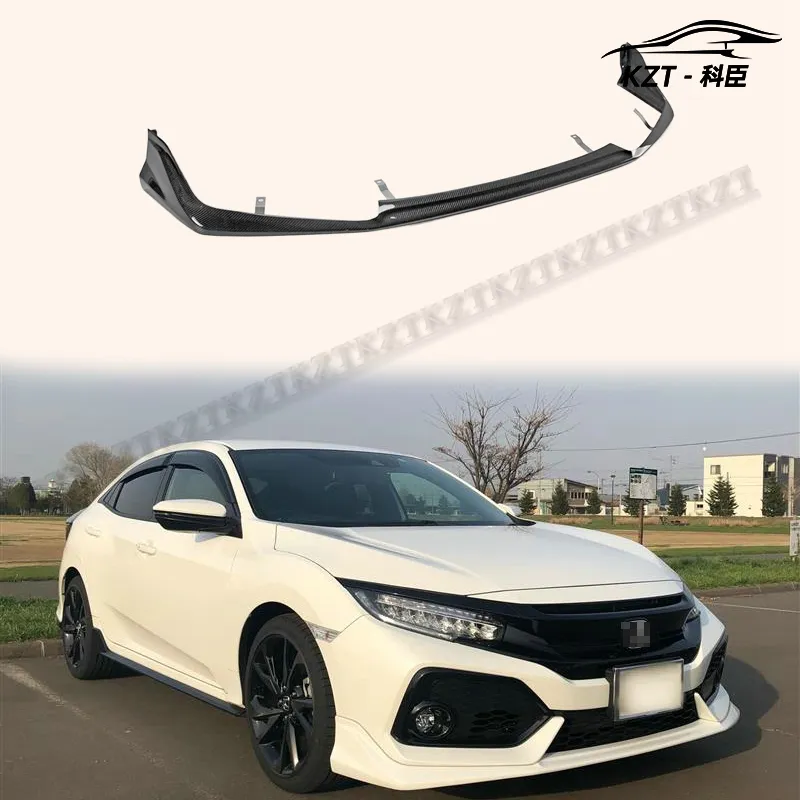 Para HONDA Carbon Fiber 17 en adelante Civic FK7 Hatchback MUG Style Front Lip Modificación y personalización de alta calidad