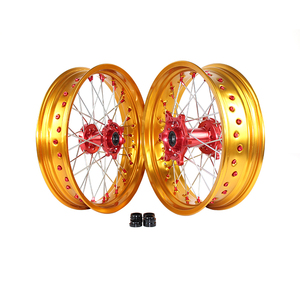 高品质全新 CNC 铝合金摩托车前轮零件 17*3.5/17*4.5 适用于 CRF CR 125 250 450 超级摩托车车轮 - Product Image 4