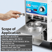 Machine à sceller les gobelets pour boissons (thé au lait, lait de soja) à commande manuelle
