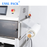 Machine d'emballage de barquettes DQ400L professionnelle pour aliments cuits, en acier inoxydable, à gaz, pour atelier d'emballage