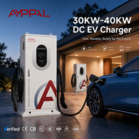 AMPPAL 30KW-40KW Station de Recharge Rapide pour Véhicules Électriques à Refroidissement Forcé Haute Performance AC380V -20~50°C pour Usage Commercial et Domestique