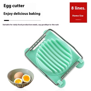 Outil ménager multifonctionnel, coupe-œuf en métal fantaisie en forme de pétale, trancheur de stock pour la cuisine domestique - Product Image 3