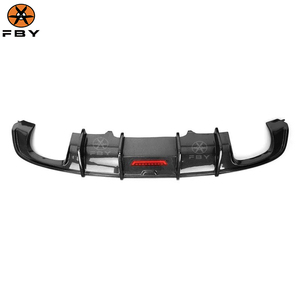 Difusor Trasero de Fibra de Carbono Estilo KB con Luces LED para <span class=keywords><strong>Audi</strong></span> S6 C7 C7.5 <span class=keywords><strong>A6</strong></span> Sport Kit de Carrocería con Labio Divisor Trasero 2012-2018 - Product Image 6