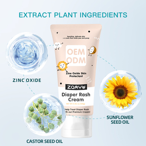 Crema para sarpullido <span class=keywords><strong>de</strong></span> pañales para bebés <span class=keywords><strong>de</strong></span> etiqueta privada, 120g, ungüento calmante multiusos, cuidado <span class=keywords><strong>de</strong></span> la piel del bebé para pieles sensibles - Product Image 3