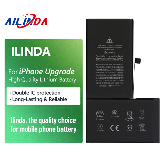 Ilinda Wholesale Replacement Mobile Phone Battery for iPhone XS Max Lithium-ion Battery