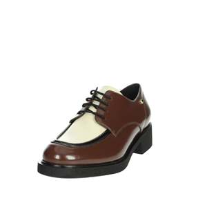 Zapatos de Vestir de Cuero Marrón Oxford para Mujer Donna Serena, Tacón de 39 cm - Product Image 6