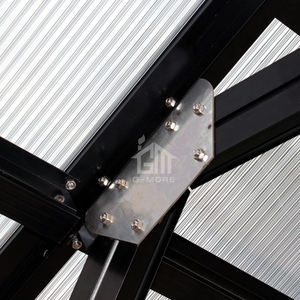 <span class=keywords><strong>Serre</strong></span> extérieure préfabriquée G-MORE, <span class=keywords><strong>jardin</strong></span> d'hiver, aluminium, polycarbonate, <span class=keywords><strong>serre</strong></span> à toit en pente, véranda, 10x5 mètres - Product Image 5