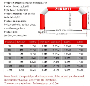 उच्च गुणवत्ता वाले कस्टम inflatable आर्क आउटडोर स्पोर्ट्स गेट इंफ्लेटेबल फैक्टरी मूल्य डिजिटल लोगो मुद्रण inflatable आर्क - Product Image 6