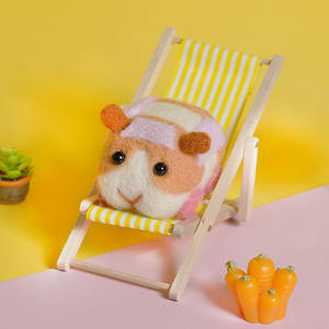 Pendentif en peluche de dessin animé Cochon d'Inde en feutre de laine, motif musical, 31cm-50cm, pour jeunes - Product Image 4