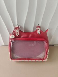 Bolso de Hombro Transparente para Mujer con Cierre de Cremallera y Diseño de Manzana Bordado con Detalle de Cojín - Product Image 5