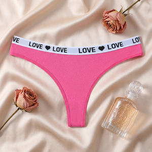 Tangas de algodón para mujer al por mayor, bragas sexys de talle medio, ropa interior deportiva transpirable a la moda para mujer - Product Image 4