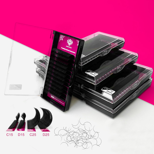 Suministros para pestañas 0,05 0,07 0,10 0,15 0,20 0,25 J B <span class=keywords><strong>C</strong></span> <span class=keywords><strong>D</strong></span> Curl Volume Lash Extensión individual Extensión de pestañas Natural Long - Product Image 6