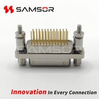 Connecteur rectangulaire Micro-D J30J-25TJN-J à montage sur circuit imprimé, 25 broches, coque en acier inoxydable, pour environnements difficiles